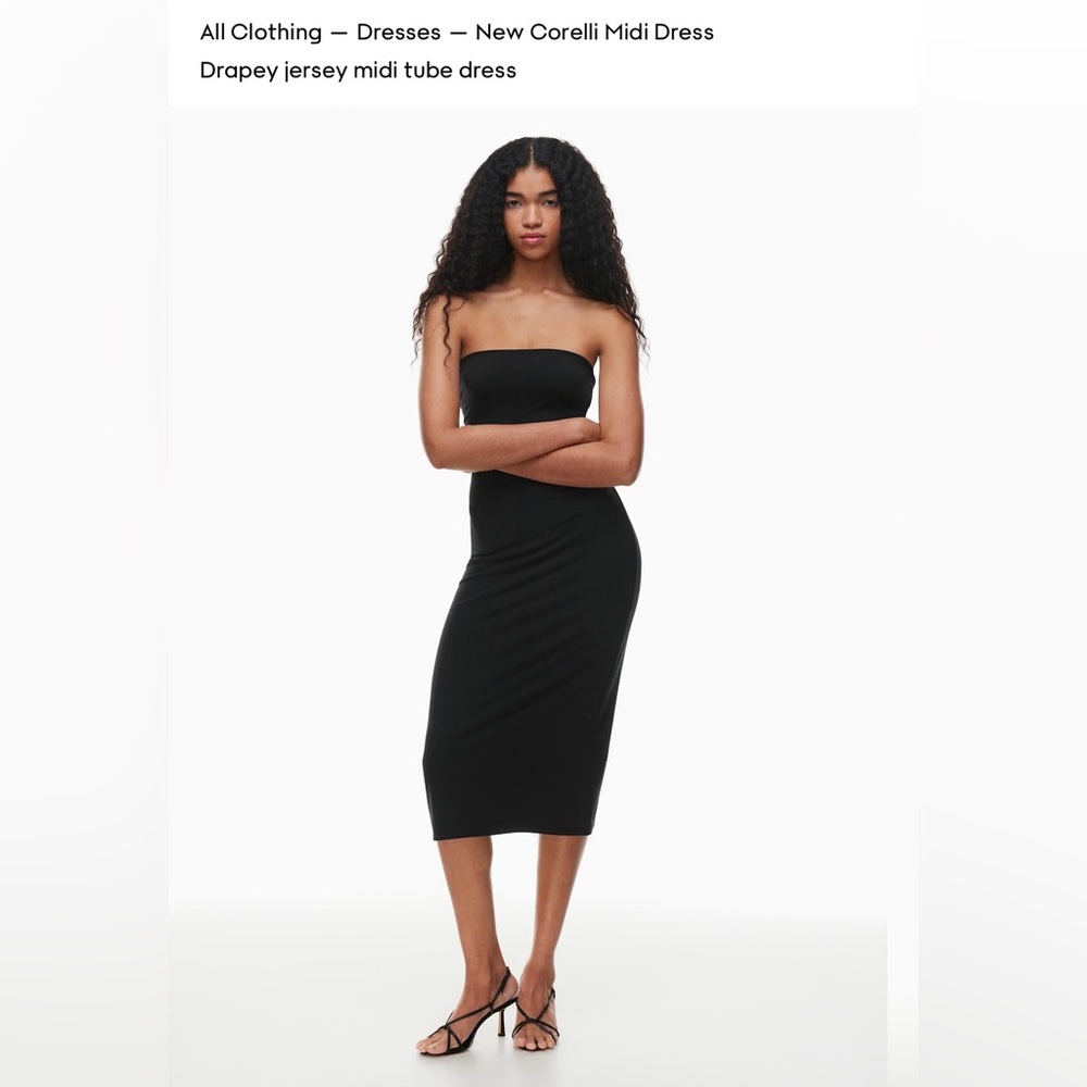 New w/ Tags Black Wifred Tube Dress